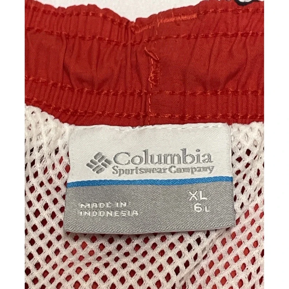 NWT Columbia Georgia Bulldogs Red Retro Backcast II Swim Trunks Lined Men's XL